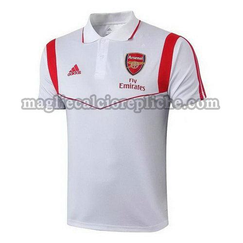 magliette polo calcio arsenal 2019-2020 bianco