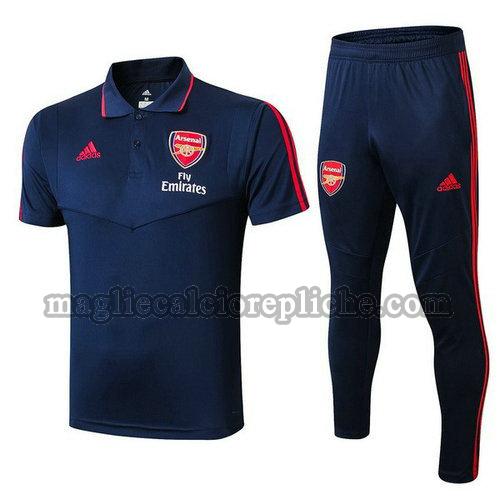 magliette polo calcio arsenal 2019-2020 completo blu