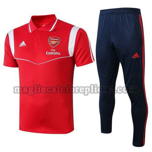 magliette polo calcio arsenal 2019 2020 completo rosso