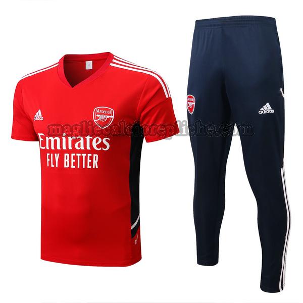 magliette polo calcio arsenal 2022 2023 completo rosso