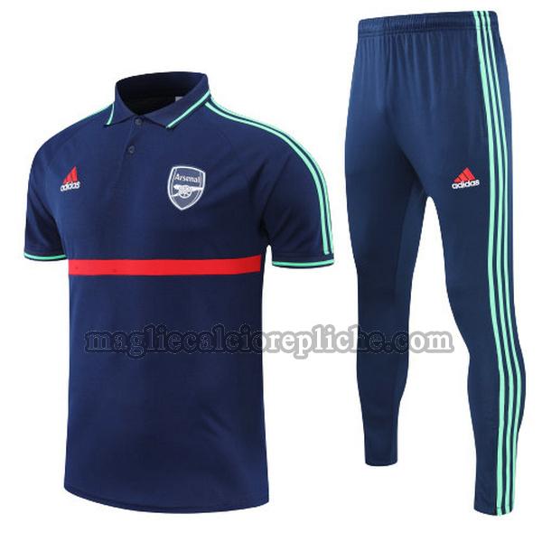 magliette polo calcio arsenal 2022 completo navy