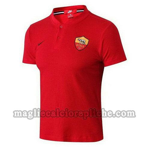 magliette polo calcio as roma 2018-2019 rosso