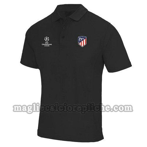 magliette polo calcio atlético madrid 2019-2020 nero