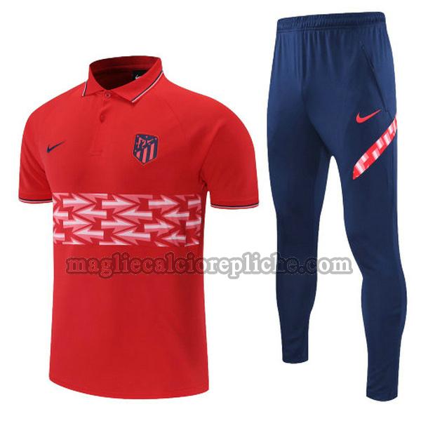 magliette polo calcio atlético madrid 2022 completo rosso