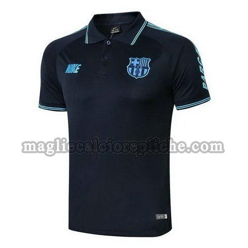 magliette polo calcio barcellona 2019-2020 nero