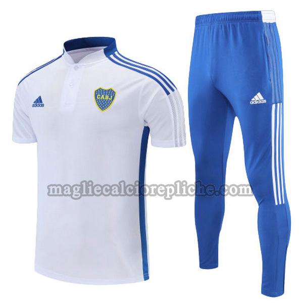 magliette polo calcio boca juniors 2022 completo bianco