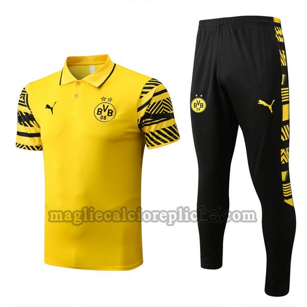 magliette polo calcio borussia dortmund 2022 2023 completo giallo