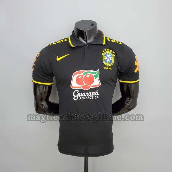 magliette polo calcio brasile 2021 2022 player nero