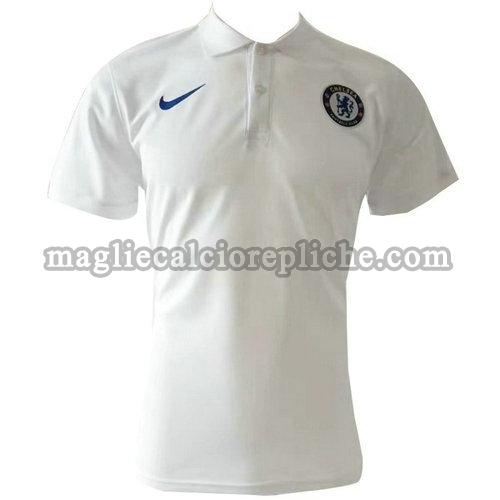 magliette polo calcio chelsea 2019-2020 bianco