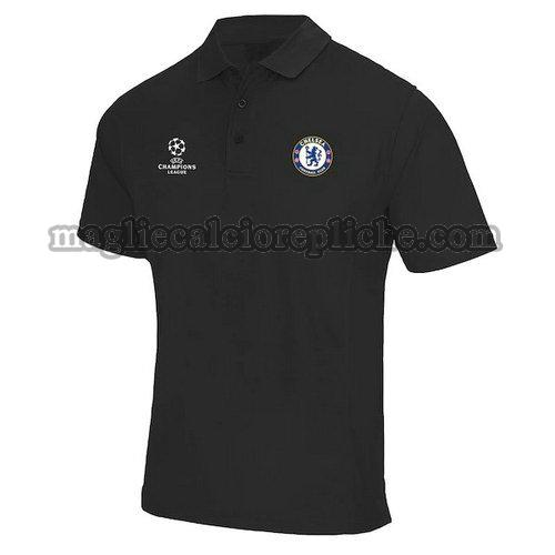 magliette polo calcio chelsea 2019-2020 nero