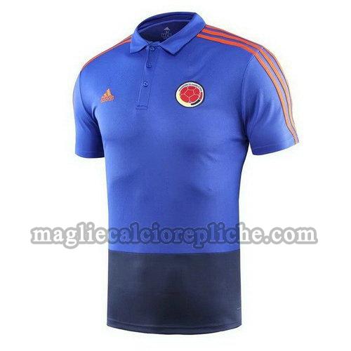 magliette polo calcio colombia 2018 blu