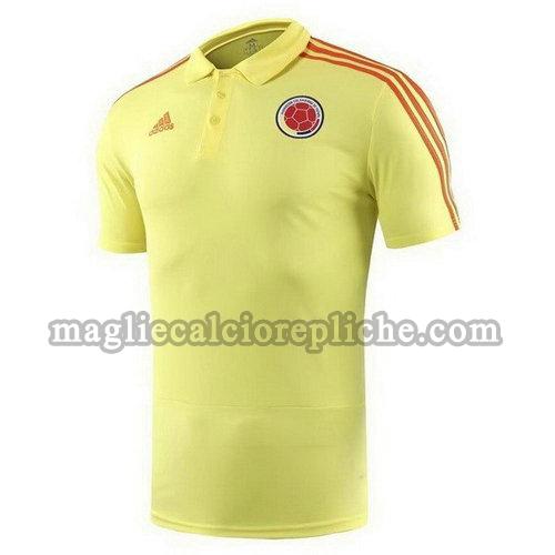 magliette polo calcio colombia 2018 giallo