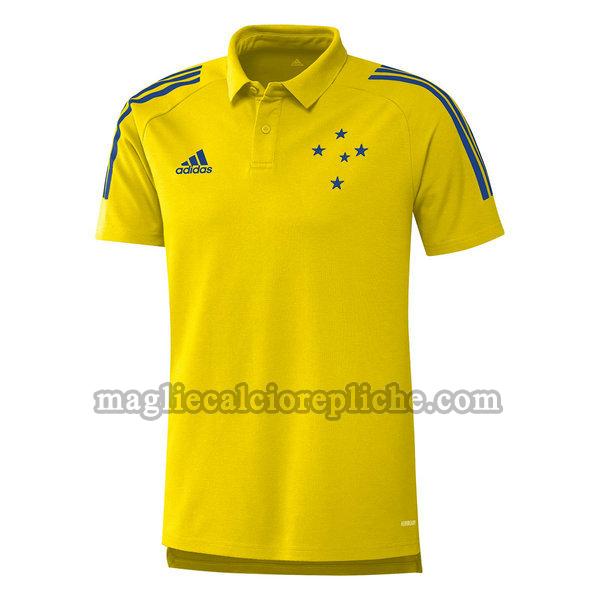 magliette polo calcio cruzeiro 2021 2022 giallo