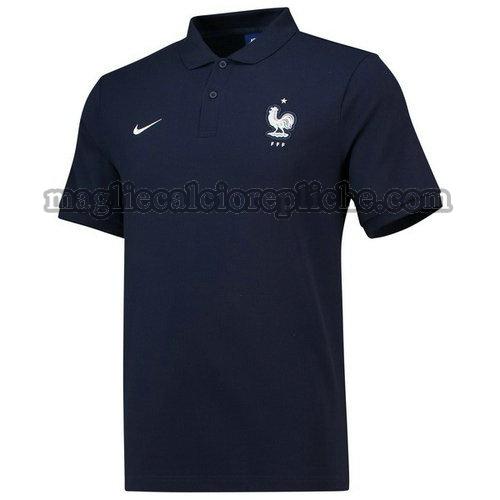 magliette polo calcio francia 2018 blu