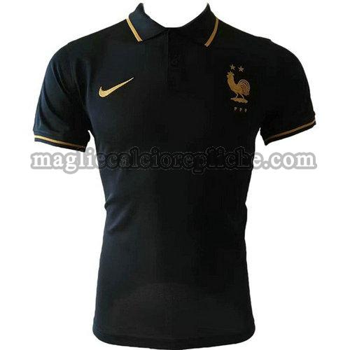 magliette polo calcio francia 2019 20 nero