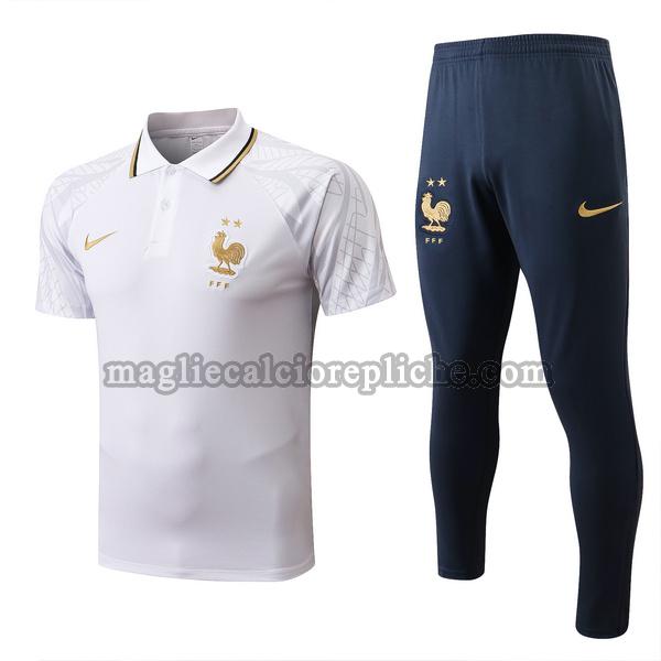 magliette polo calcio francia 2022 2023 completo bianco