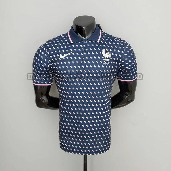 magliette polo calcio francia 2022 2023 player blu