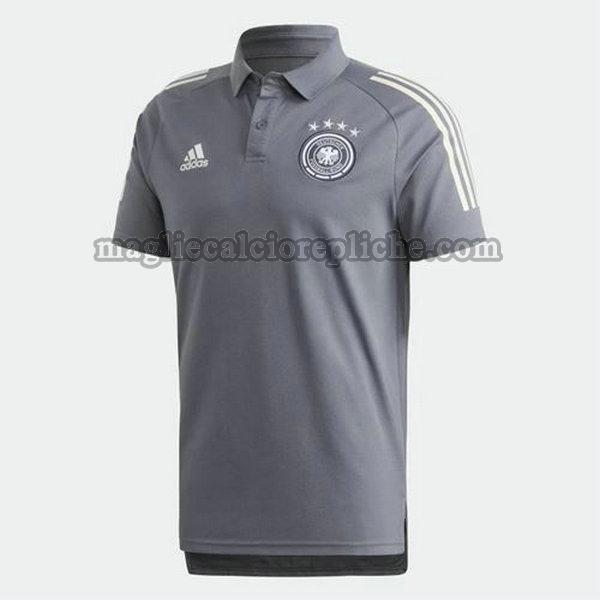 magliette polo calcio germania 2020-2021 grigio