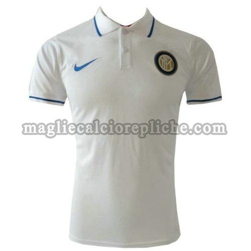 magliette polo calcio inter 2019-2020 bianco