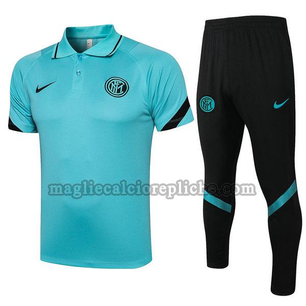 magliette polo calcio inter 2021 2022 completo blu