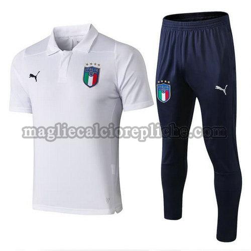 magliette polo calcio italia 2018 completo bianco