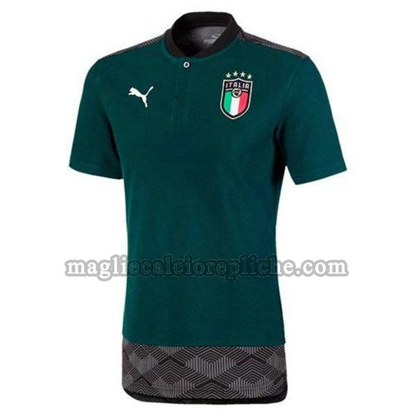 magliette polo calcio italia 2020-2021 verde