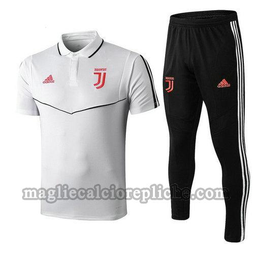 magliette polo calcio juventus 2019-2020 completo rosso nero