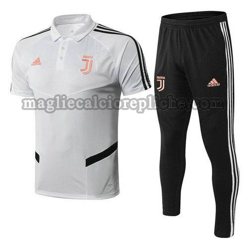 magliette polo calcio juventus 2019 2020 completo bianco arancione