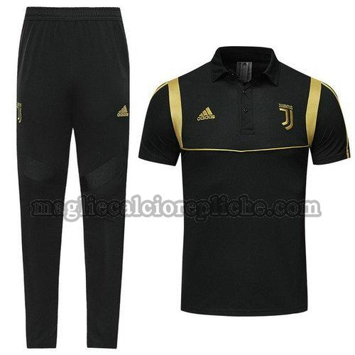 magliette polo calcio juventus 2019 2020 completo nero giallo