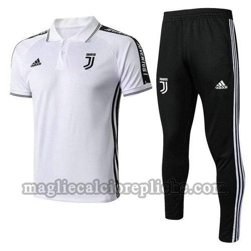 magliette polo calcio juventus 2019 20 completo bianco nero