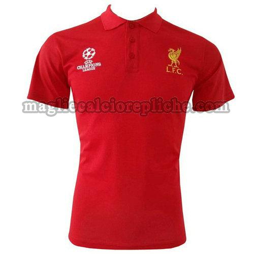 magliette polo calcio liverpool 2018-2019 rosso