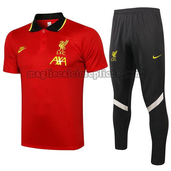 magliette polo calcio liverpool 2022 completo rosso