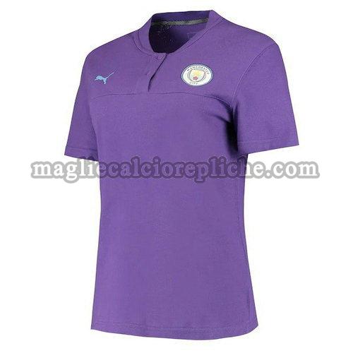 magliette polo calcio manchester city 2019-2020 porpora