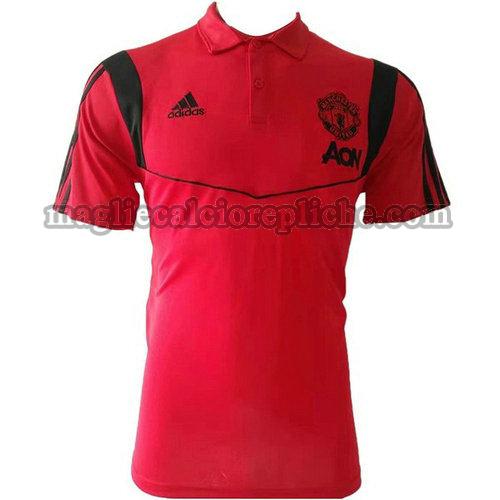 magliette polo calcio manchester united 2019 2020 rosso