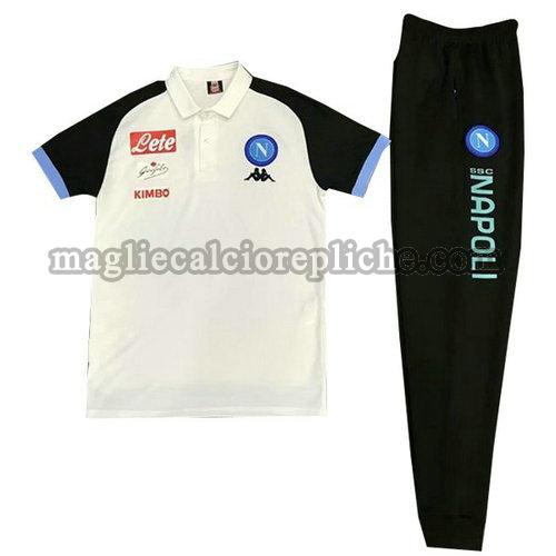 magliette polo calcio napoli 2018-2019 completo bianco