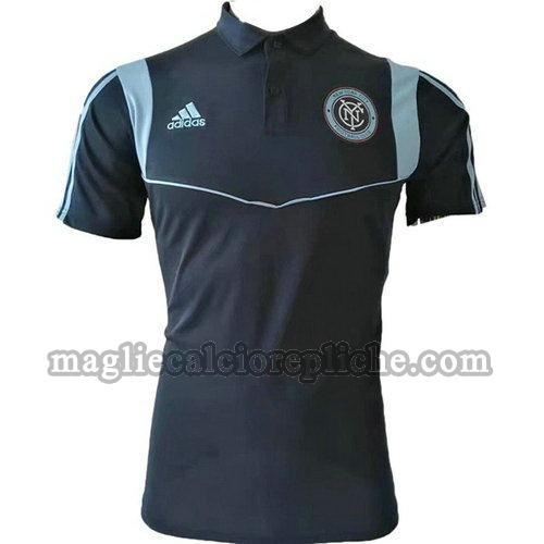 magliette polo calcio new york city 2019-2020 blu