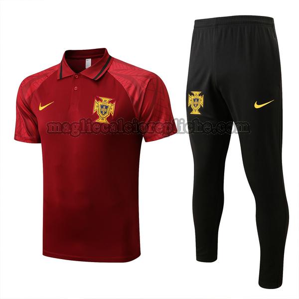 magliette polo calcio portogallo 2022 2023 completo rosso