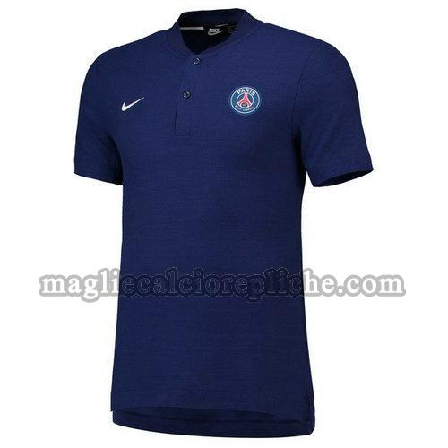 magliette polo calcio psg 2018-2019 blu