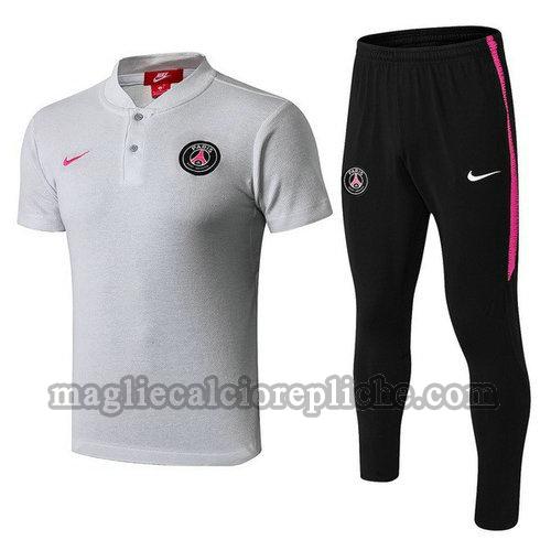 magliette polo calcio psg 2018-2019 completo nero rosa