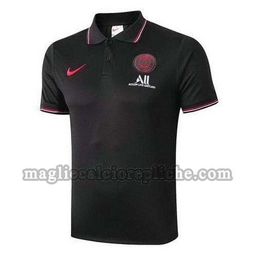 magliette polo calcio psg 2019-2020 rosso nero