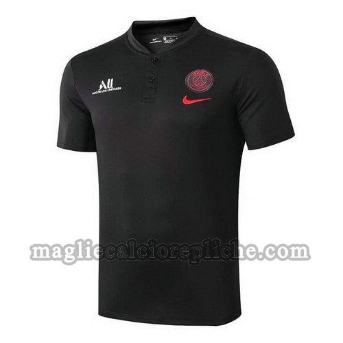 magliette polo calcio psg 2019 20 nero rosso