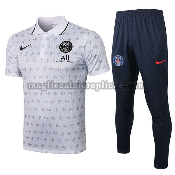 magliette polo calcio psg 2021 2022 completo bianco