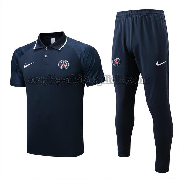 magliette polo calcio psg 2022 23 completo blu