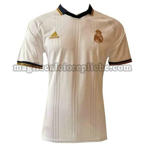 magliette polo calcio real madrid 2019-2020 bianco giallo