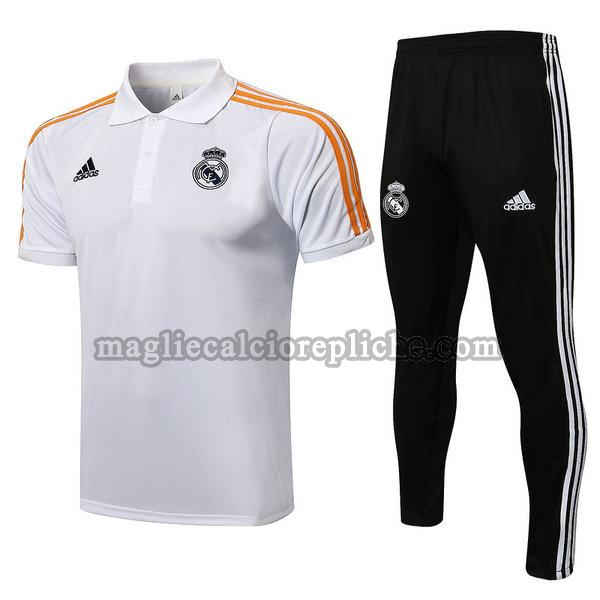 magliette polo calcio real madrid 2021 2022 completo bianco