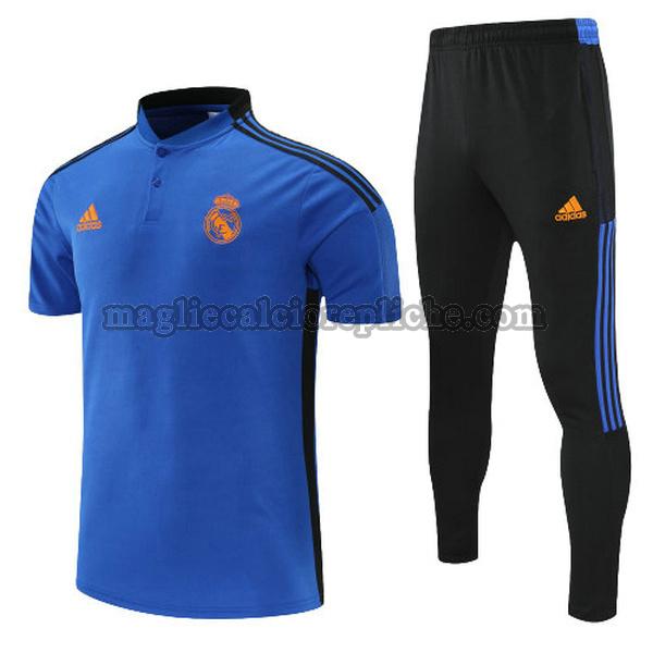 magliette polo calcio real madrid 2022 completo blu