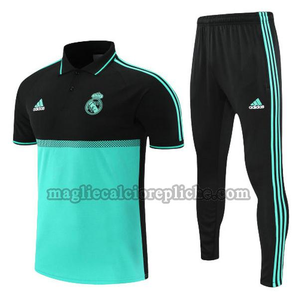 magliette polo calcio real madrid 2022 completo nero verde