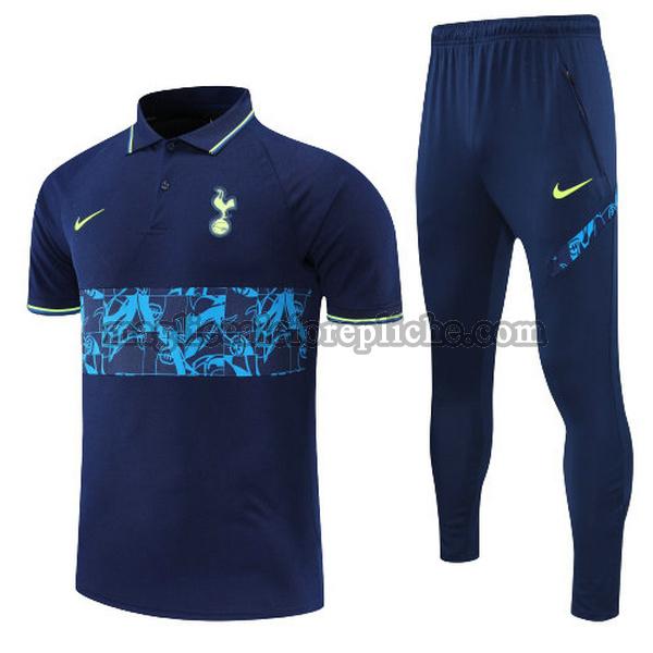 magliette polo calcio tottenham hotspur 2022 completo navy