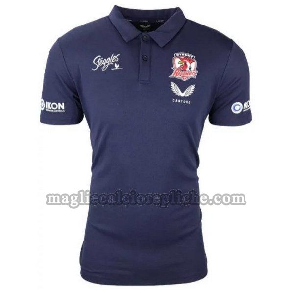 media polo maglie calcio sydney roosters 2021 blu