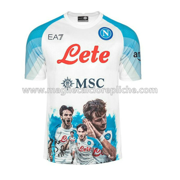 face game maglie calcio napoli 2023 2024 bianco